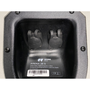 WorkPro ARENA 28 S - مضخم صوت سفلي (Subwoofer) سلبي، مزدوج بمقاس 8 بوصات، بقدرة 700 واط، مقاوم للماء بمعيار IP54 - أبيض