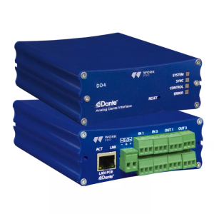 محول صوت WorkPro DD4 Dante 4x4 - أسود