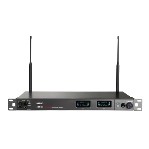 Mipro ACT-828 UHF Digital Wideband Dual-Channel Receiver - Black