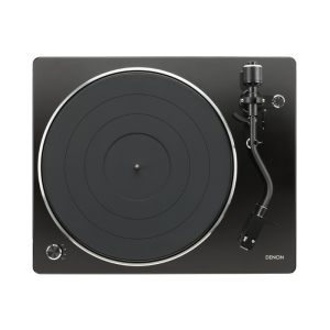 Denon DP-400: مشغل أسطوانات (Turntable) فاخر عالي الدقة (Hi-Fi) يعمل بنظام الحزام - أسود