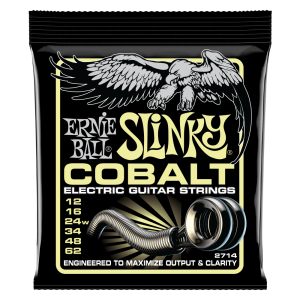 Ernie Ball P02714 أوتار جيتار كهربائية كوبالت ماموث سلينكي - مقاس 12-62