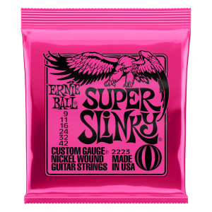 Ernie Ball - P02223 Super Slinky Nickel Wound Electric Guitar Strings - 9-42 Gauge