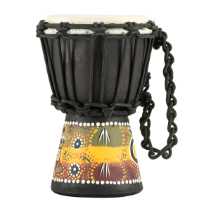 Meinl HDJ7-XXS 4 1/2" African Style Mini Djembe - Gecko design