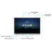 شاشة PeopleLink R65E التفاعلية - أسود