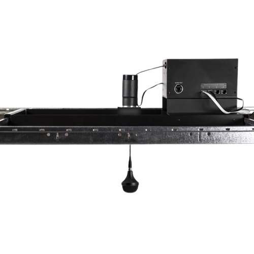 Clockaudio CCRM 4000/C 303-RF Tri-element Motorized Ceiling Microphone - Black