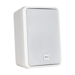 زوج من مكبرات الصوت RCF MR 50T ثنائية الاتجاه بقوة 60 واط مع محول خط - أبيض