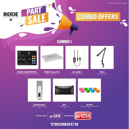 Combo Offer - Rodecaster Pro 