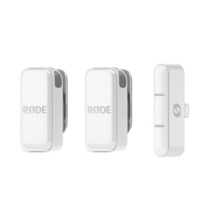 ميكروفون لاسلكي فائق الصغر رود Wireless Micro، إصدار لايتنينج – باللون الأبيض