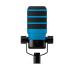 RODE WS14 Pop Filter for PodMic - Blue RODE WS14 Pop Filter for PodMic - Blue