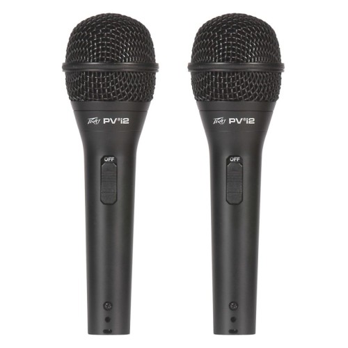 Peavey PVÂ®i 2 Dynamic Vocal Microphone - Black (2 Pack)