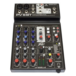 Peavey PV 6 BT-6 Channel Mixer With Bluetooth-03612622